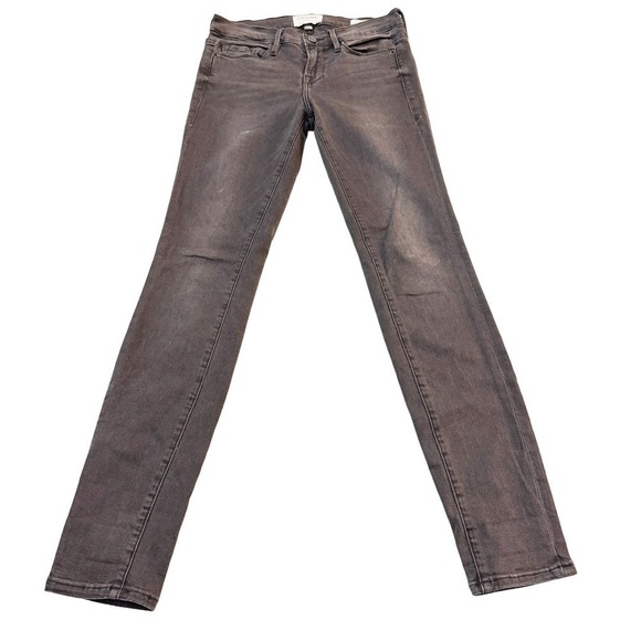 Frame Le Skinny De Jeanne Black Skinny Denim Jeans Size 26 - Picture 2 of 9